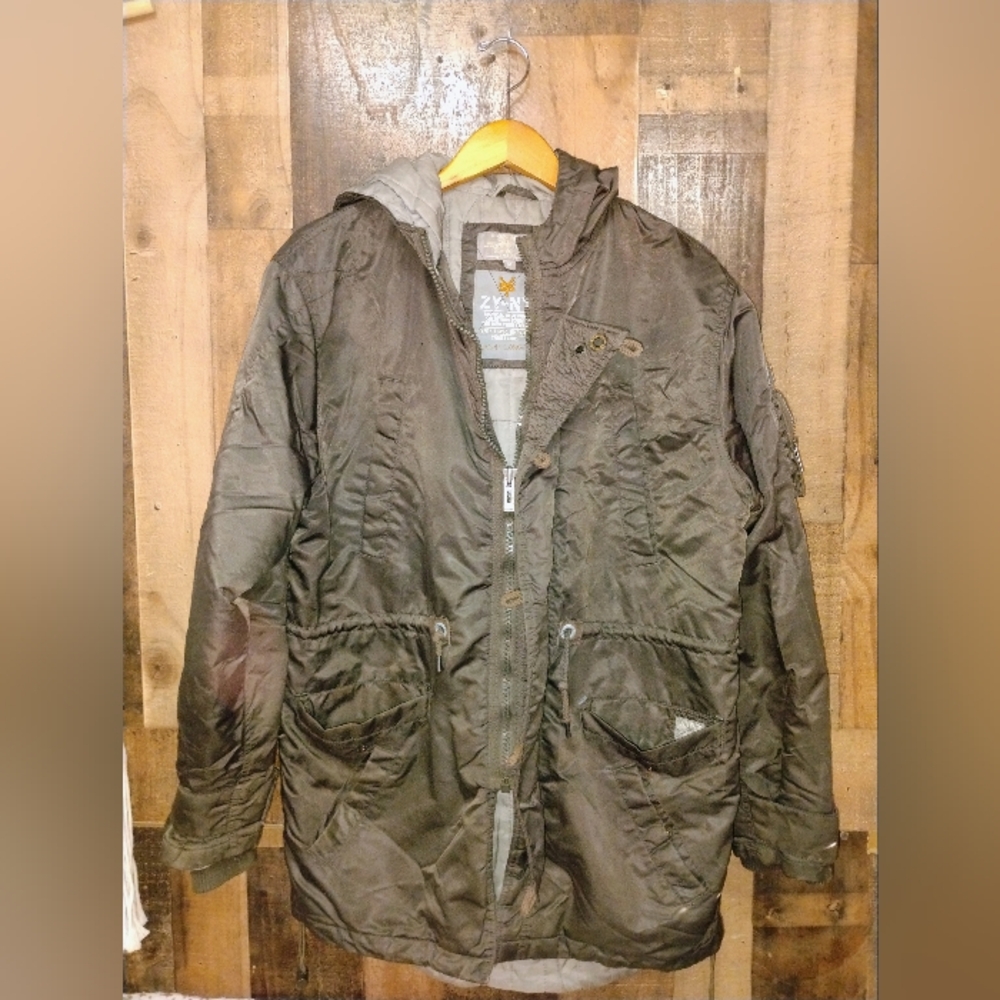 Zoo York Men's Winter Jacket Parka Olive Green Size Medium